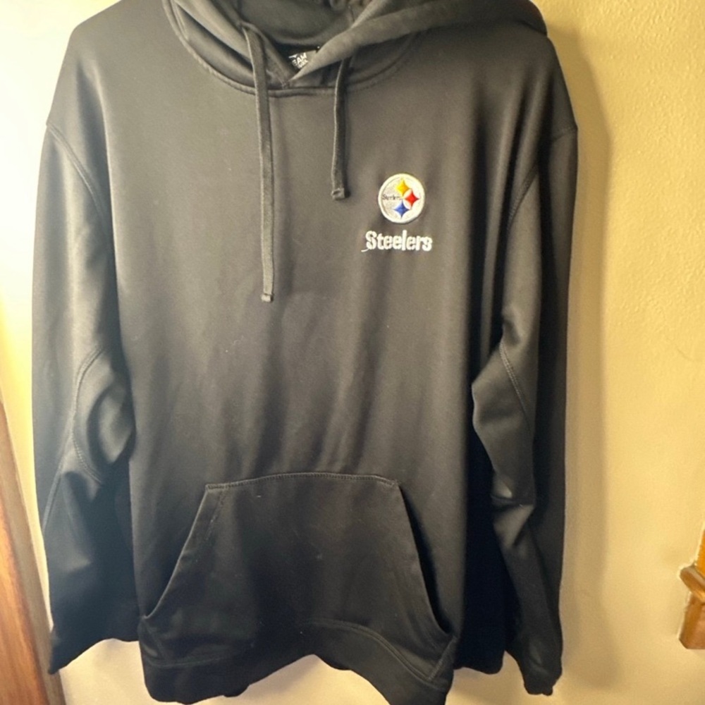 Mens Size Large NFL Pittsburgh Steelers Football Hoodie